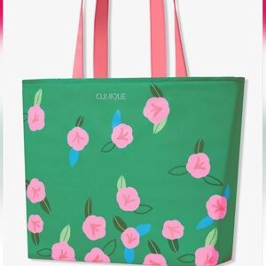 Clinique Open Top Spring Floral Tote. 16 X 11.  New With Tags